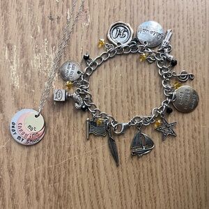 Hamilton Charm Bracelet and Necklace Set